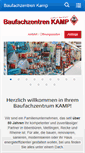 Mobile Screenshot of baufachzentrum-kamp.de